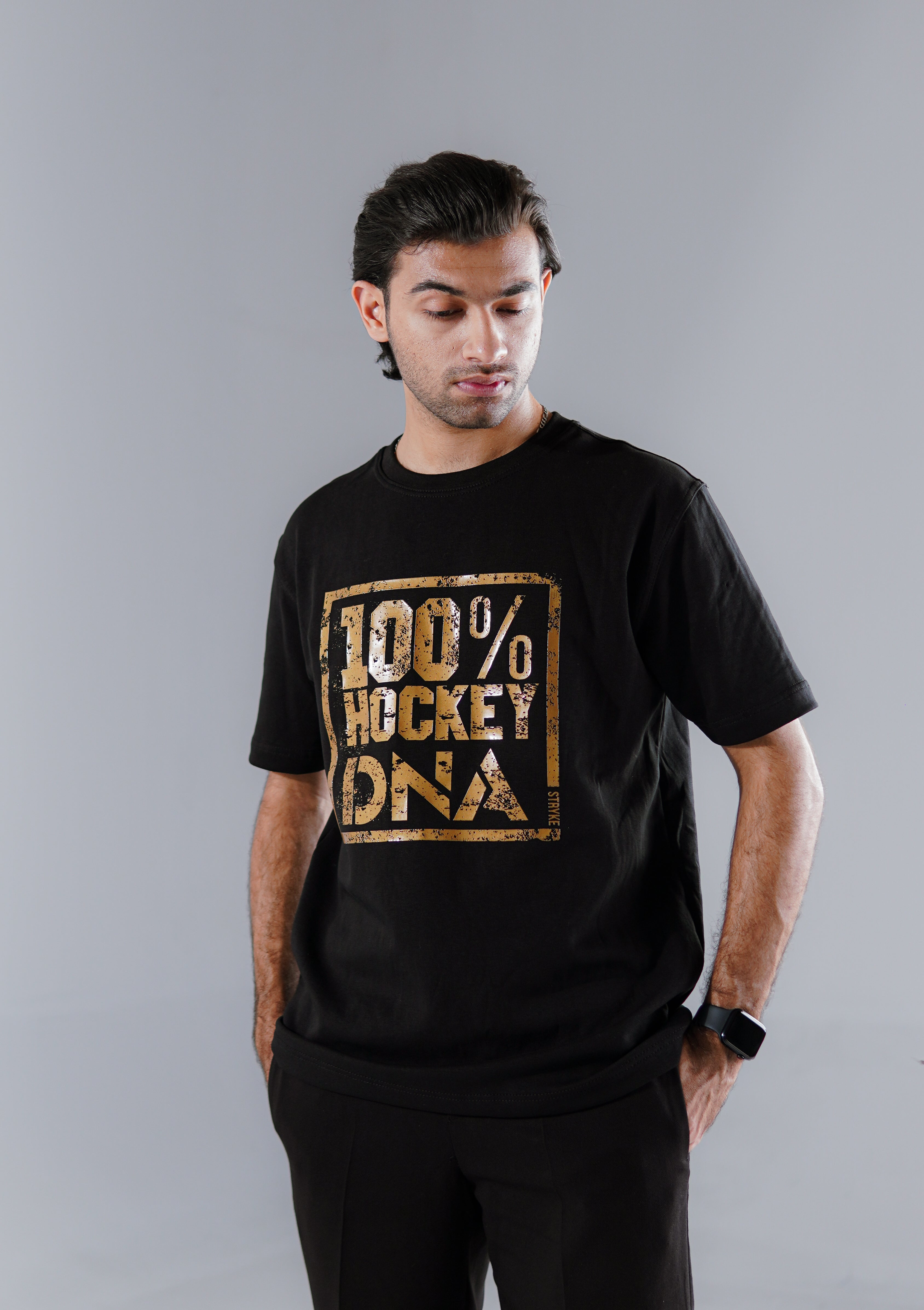 Stryke 100% Hockey DNA Premium Black T-Shirt