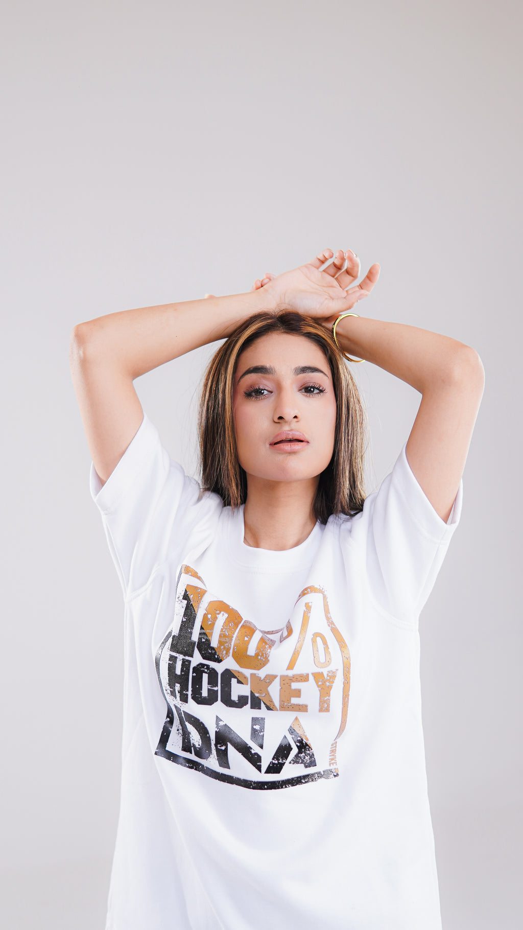 Stryke 100% Hockey DNA Premium White T-Shirt
