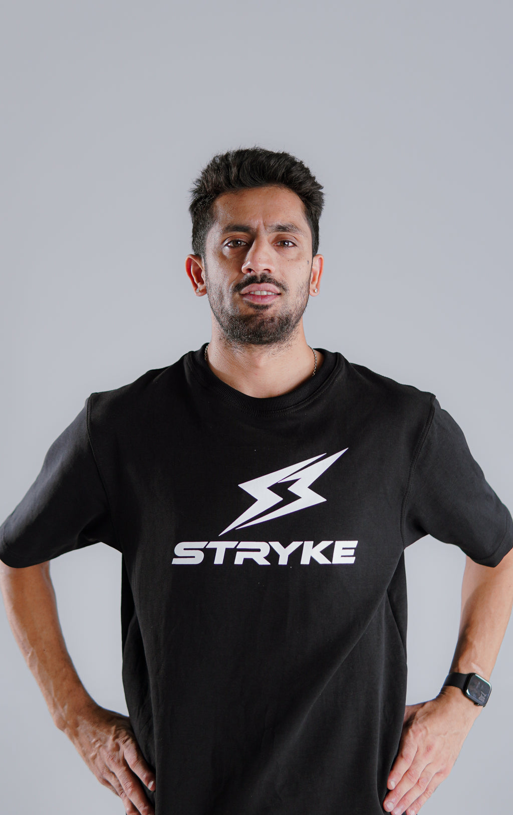 Stryke Premium Cotton Oversized T-Shirt – Black
