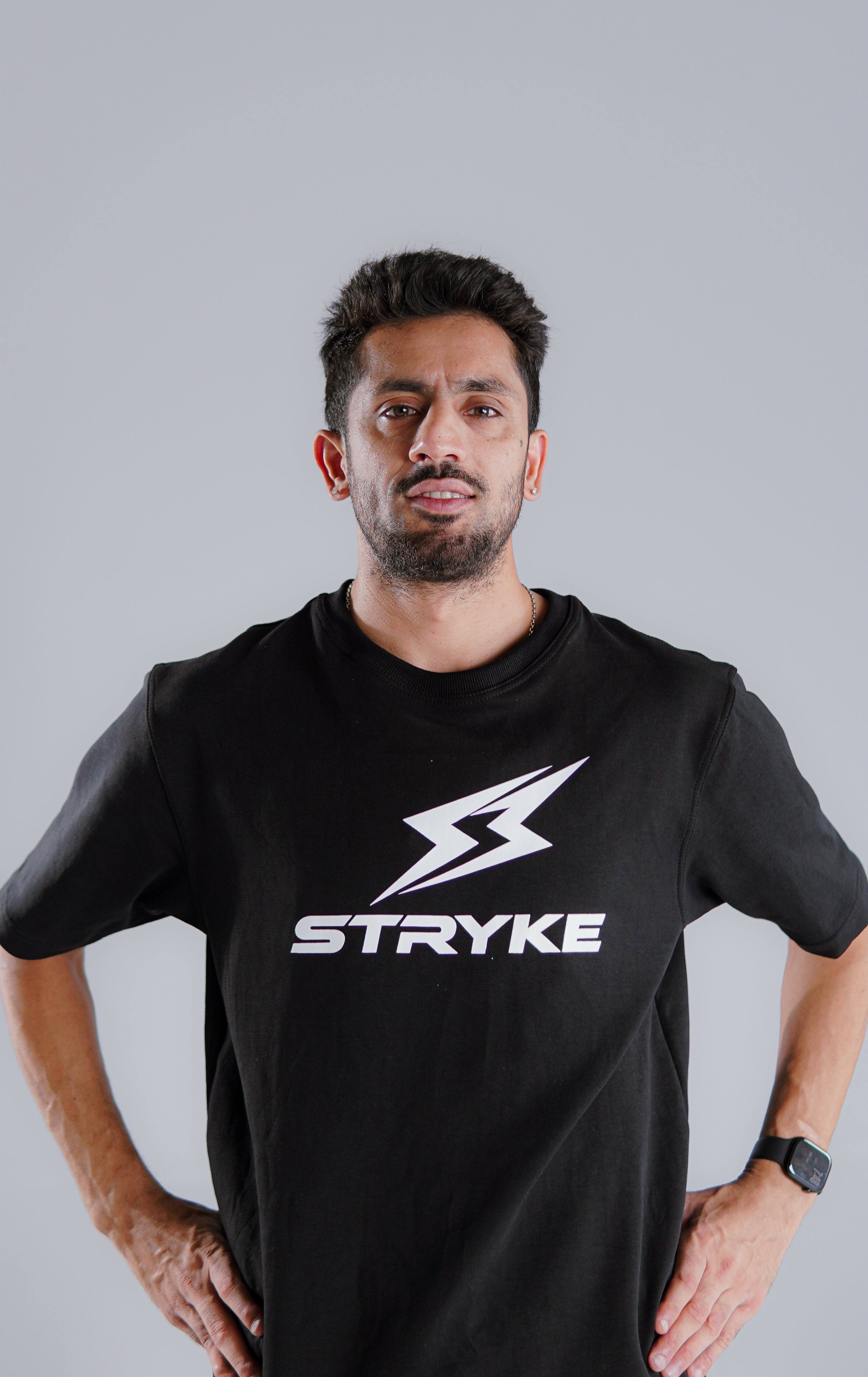 Stryke Premium Cotton Oversized T-Shirt – Black