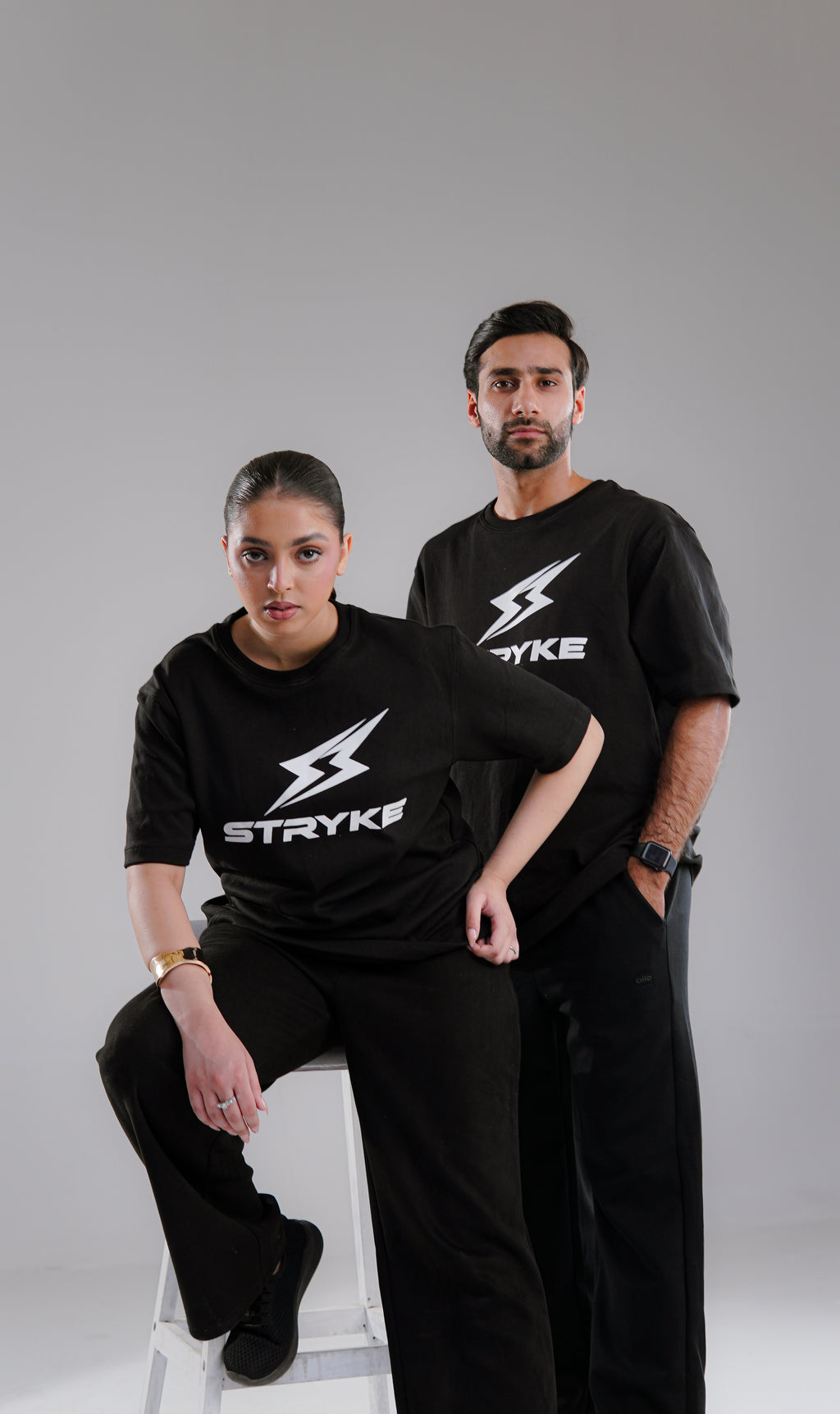 Stryke Premium Cotton Oversized T-Shirt – Black