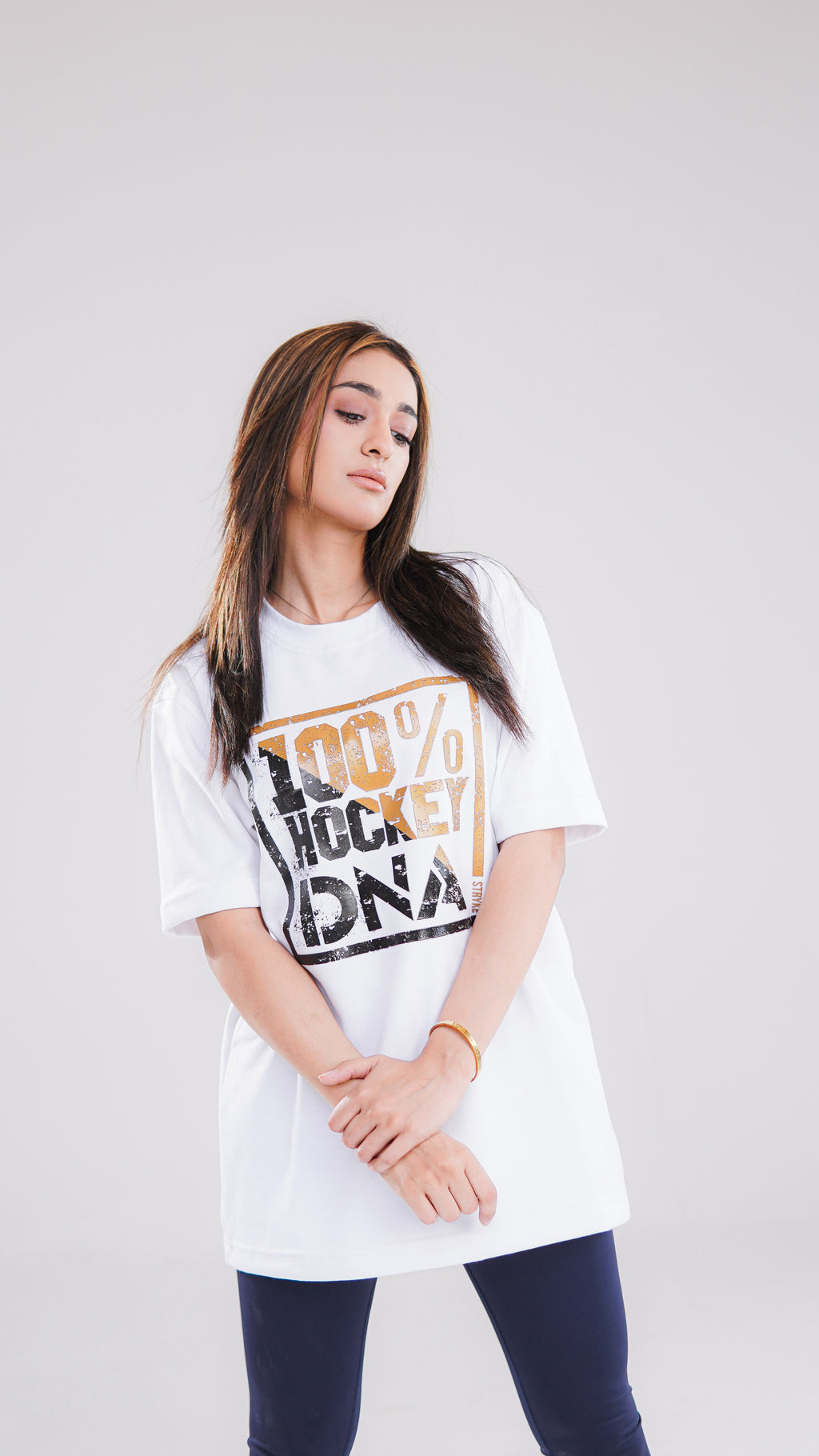 Stryke 100% Hockey DNA Premium White T-Shirt