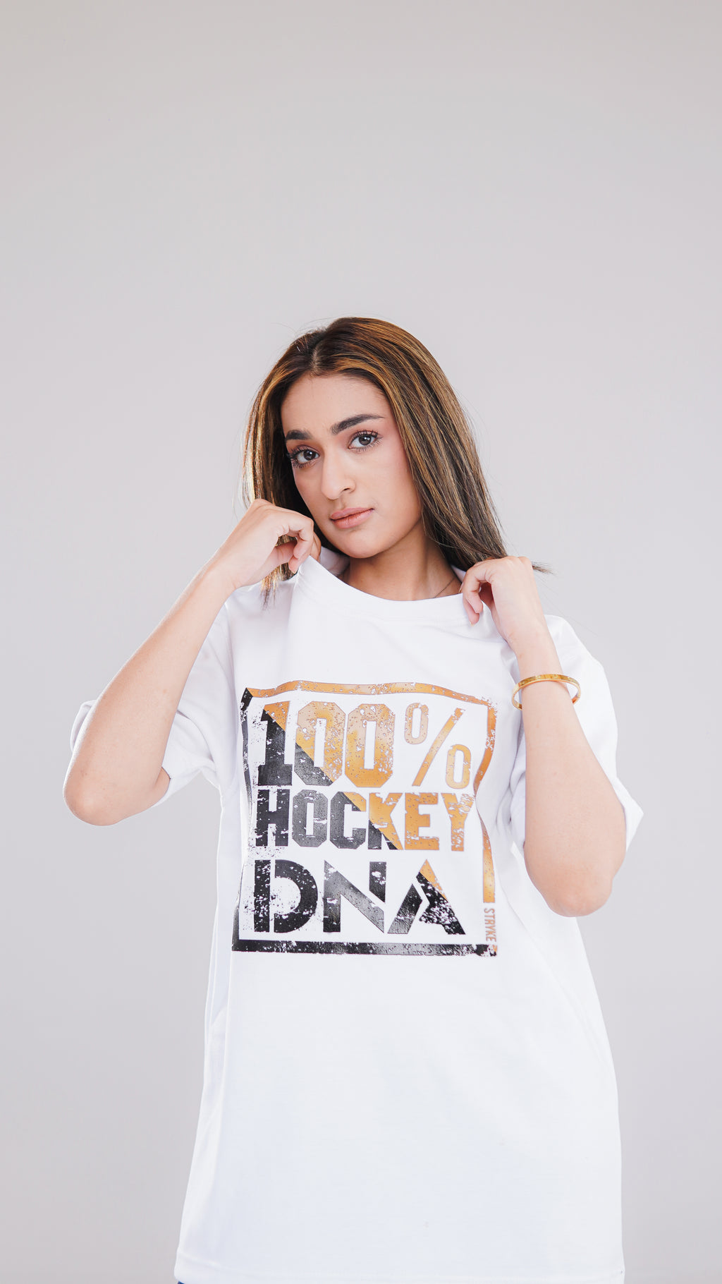Stryke 100% Hockey DNA Premium White T-Shirt