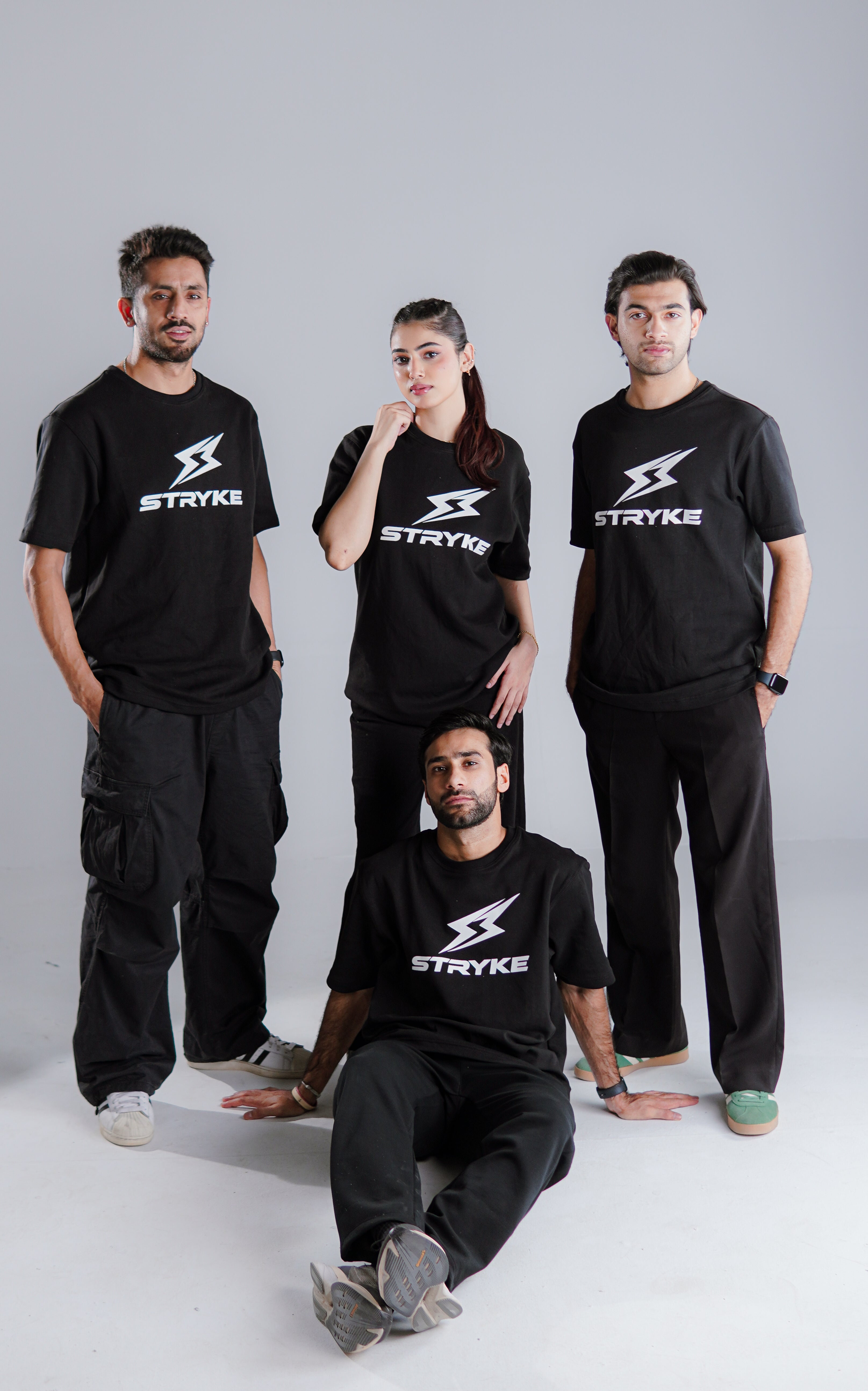 Stryke Premium Cotton Oversized T-Shirt – Black