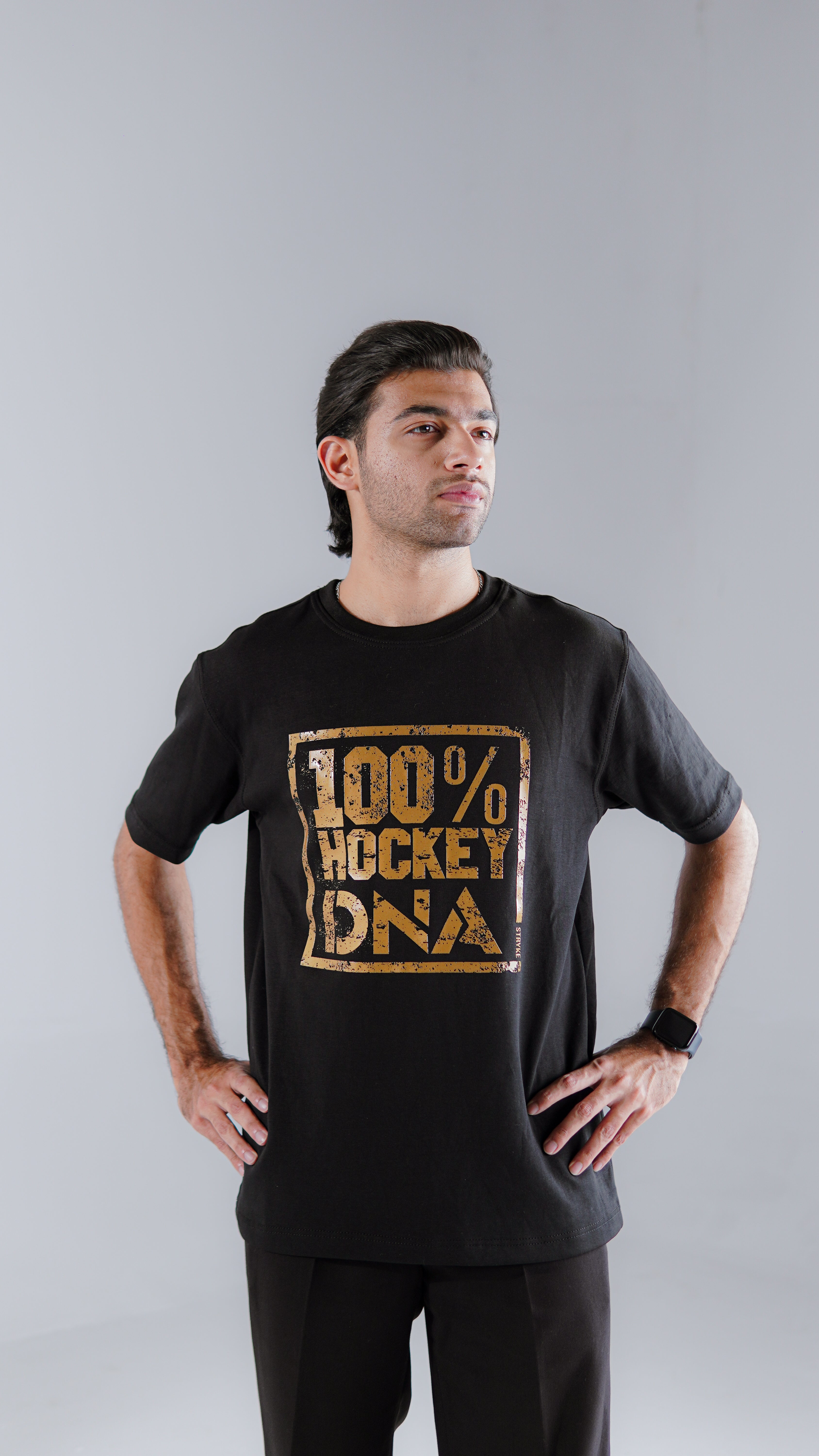 Stryke 100% Hockey DNA Premium Black T-Shirt
